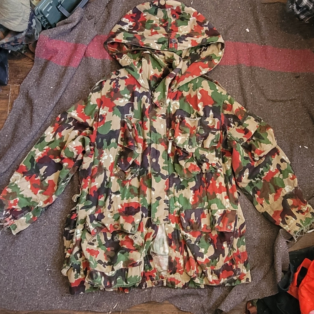 GENUINE VINTAGE 1964 DEADSTOCK EUROPEAN MILITARY CARGO SNIPER FIELD JACKET